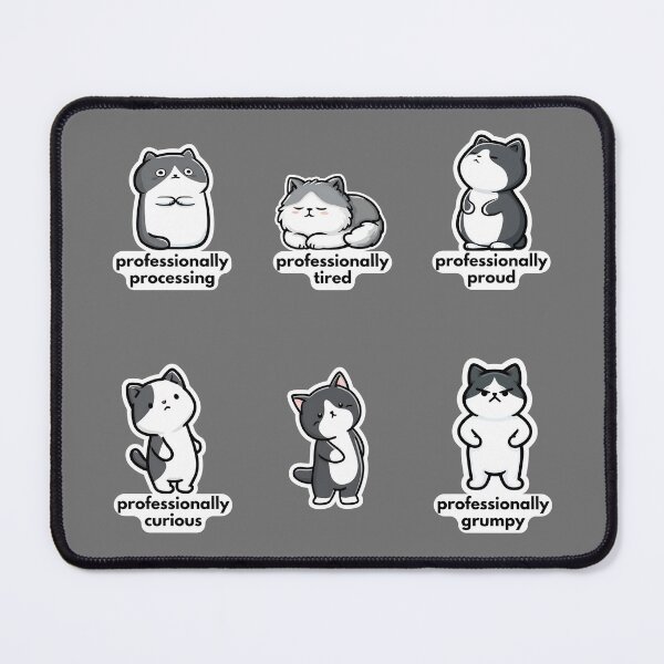 Item preview, Funny Corporate Cat Memes Sticker Sheet - Office Humor Pack designed and sold by StoryVibes.