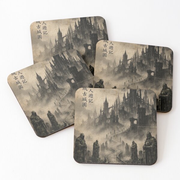 Item preview, The Mist-Veiled Path to the Lost City Sumi-e Ink Wash designed and sold by DuckOddity.
