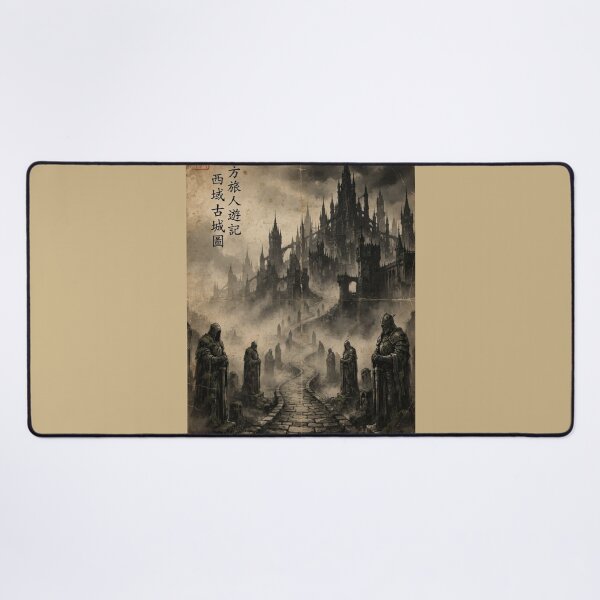 Item preview, The Mist-Veiled Path to the Lost City Sumi-e Ink Wash designed and sold by DuckOddity.