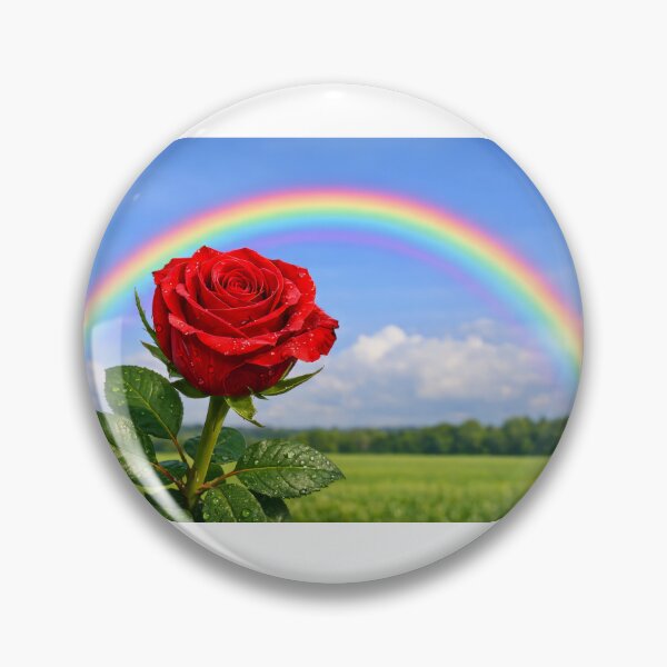 Item preview, a red rose and a rainbow designed and sold by karlosss.
