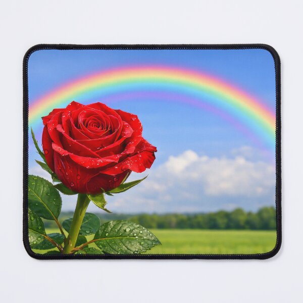 Item preview, a red rose and a rainbow designed and sold by karlosss.