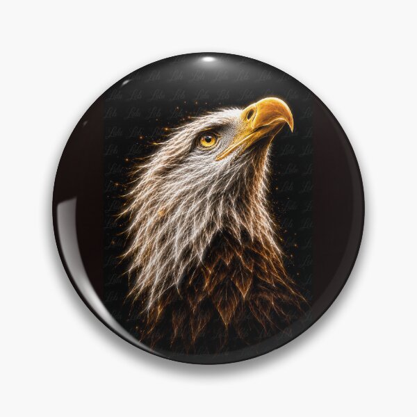 Item preview, Electric Eagle – Golden Majesty designed and sold by LuluLeb.
