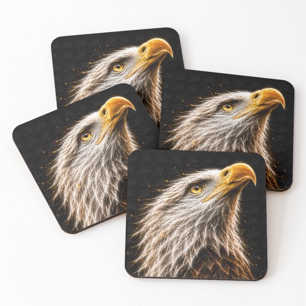 Item preview, Electric Eagle – Golden Majesty designed and sold by LuluLeb.