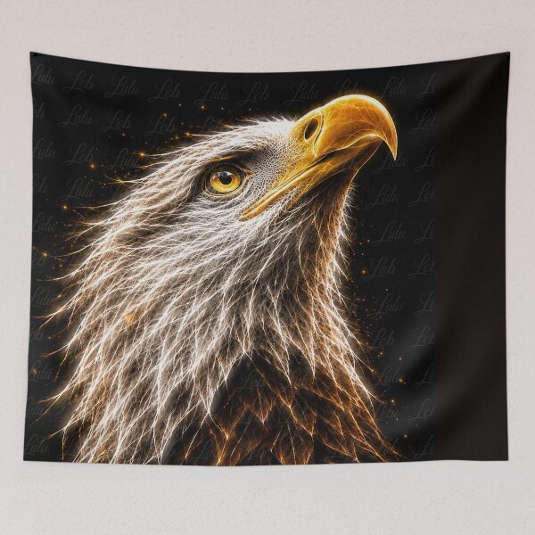Item preview, Electric Eagle – Golden Majesty designed and sold by LuluLeb.