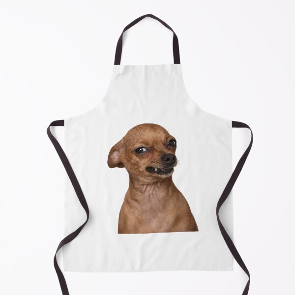Item preview, Funny Snarling Chihuahua - Sarcastic Angry Dog Meme Sticker & T-Shirt Design designed and sold by thesmokeydogs.