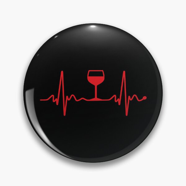 Item preview, Wine Lover EKG Heartbeat Heart Healthy Red Wine designed and sold by Dmo3HarkoArt.