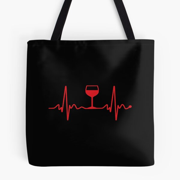 Item preview, Wine Lover EKG Heartbeat Heart Healthy Red Wine designed and sold by Dmo3HarkoArt.