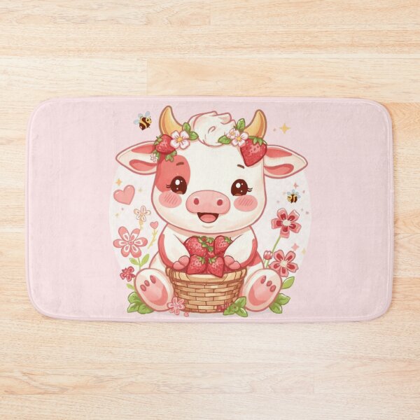Item preview, Cute Strawberry Cow Kawaii Sticker | Adorable Berry Cow Gift designed and sold by Stylestickers55.