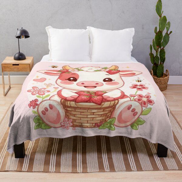 Item preview, Cute Strawberry Cow Kawaii Sticker | Adorable Berry Cow Gift designed and sold by Stylestickers55.