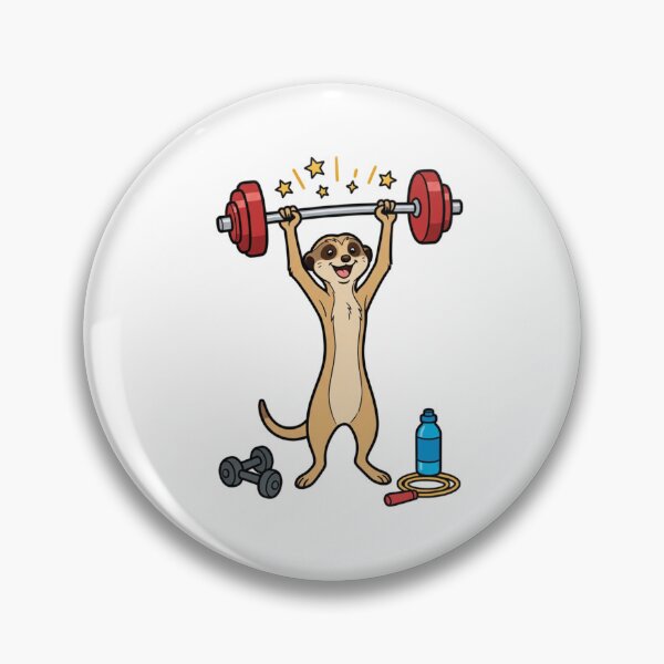 Item preview, Cute Weightlifting Meerkat | Funny Gym Animal designed and sold by BCapybara.