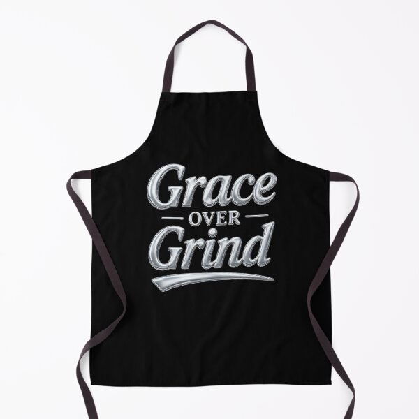 Item preview, Grace Over Grind Chrome Streetwear Typography designed and sold by TrinovaCreates.