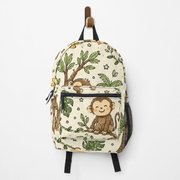Item preview, Cute Jungle Monkeys Pattern designed and sold by M.Store.