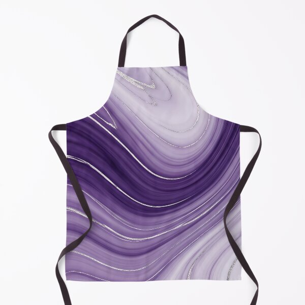 Item preview, Liquid Abstract in Purple and White — Silver-Veined Marble Art designed and sold by SeamPix.