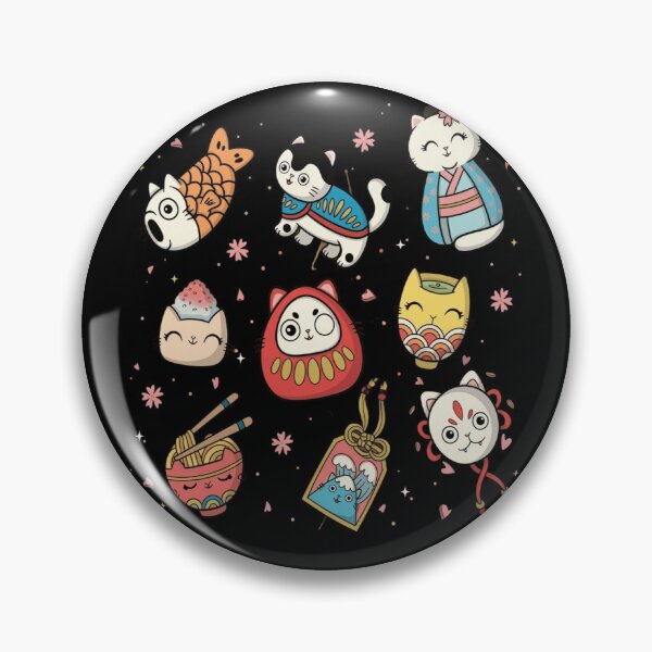 Item preview, Kawaii Japanese Cats and Traditional Lucky Charms Pack designed and sold by haitrieuic96.