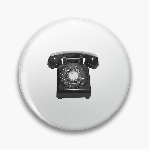 Item preview, Highly Detailed Retro Black Rotary Telephone Art designed and sold by KaleChub.