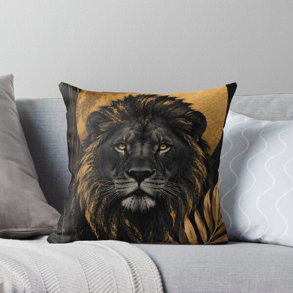 Item preview, Black Lion Golden Alpha Man Luxury Design designed and sold by Divine Ease.