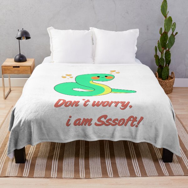 Item preview, Cute Green Snake - Don't Worry I Am Sssoft designed and sold by Rehnair.
