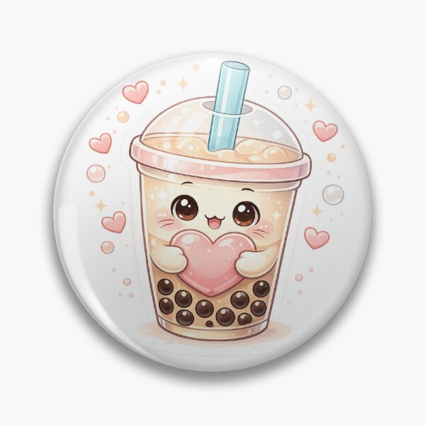 Item preview, Cute Bubble Tea Holding Heart designed and sold by Varsha Art.