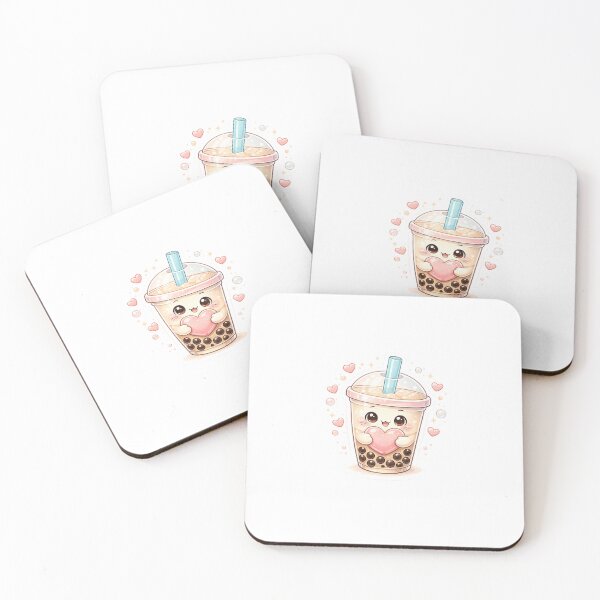 Item preview, Cute Bubble Tea Holding Heart designed and sold by Varsha Art.