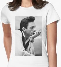 Johnny Cash Women's Fitted T-Shirt