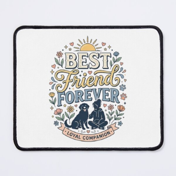 Item preview, Best Friend Forever Dog T-Shirt | Heartwarming Dog Lover Typography | Cute Pet Graphic Tee designed and sold by Faisal Shah.