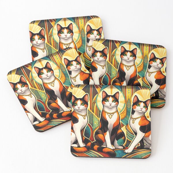 Item preview, Trio of Regal Cats designed and sold by cuprum.