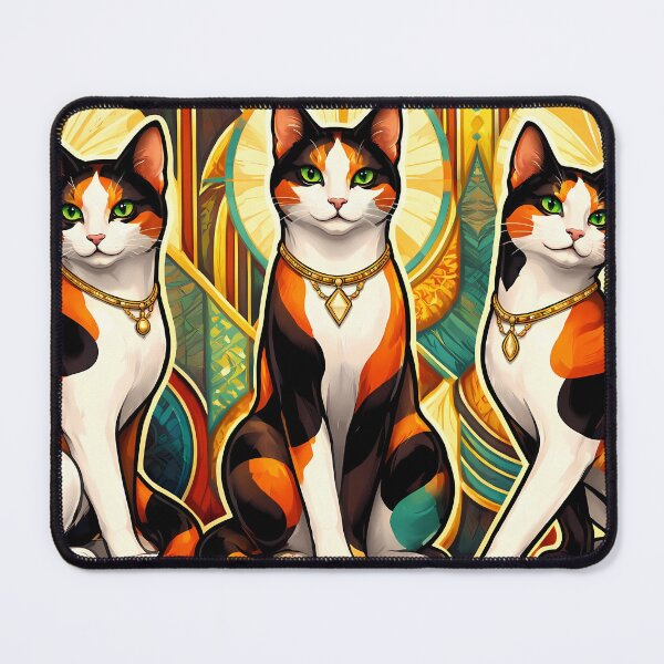 Item preview, Trio of Regal Cats designed and sold by cuprum.
