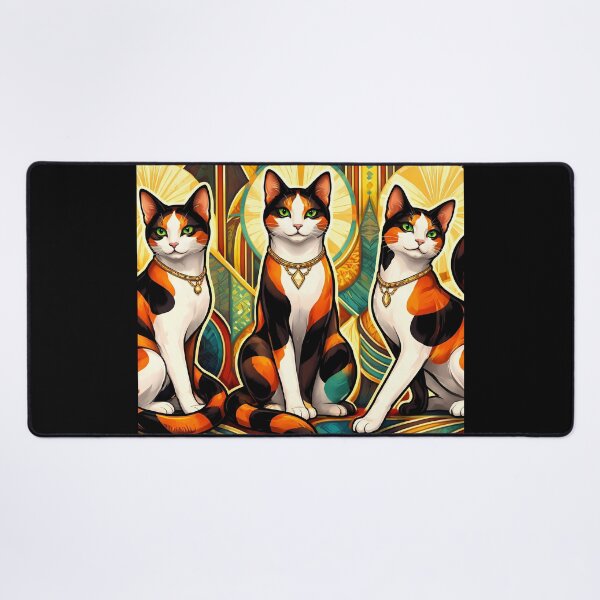 Item preview, Trio of Regal Cats designed and sold by cuprum.