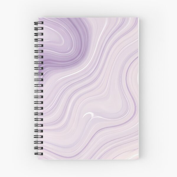Item preview, Liquid Abstract in Lilac and Cream — Soft Marble Art designed and sold by SeamPix.