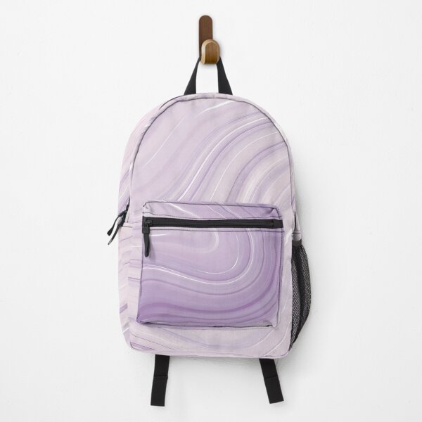 Item preview, Liquid Abstract in Lilac and Cream — Soft Marble Art designed and sold by SeamPix.