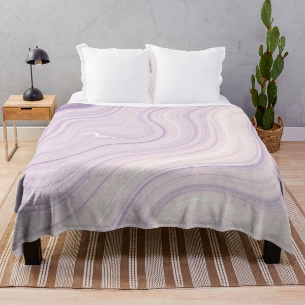 Item preview, Liquid Abstract in Lilac and Cream — Soft Marble Art designed and sold by SeamPix.