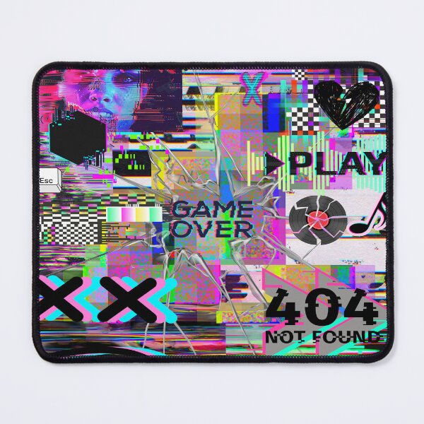 Item preview, Glitchcore Inspired Game Over 404 Error Y2K Cyber Aesthetic designed and sold by Side By Side Studio.