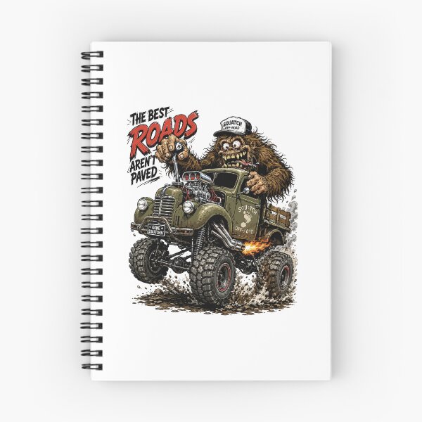 Item preview, The Best Roads Aren't Paved Funny Bigfoot Monster Truck 4x4 Design designed and sold by hobrath.