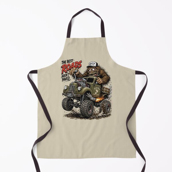 Item preview, The Best Roads Aren't Paved Funny Bigfoot Monster Truck 4x4 Design designed and sold by hobrath.