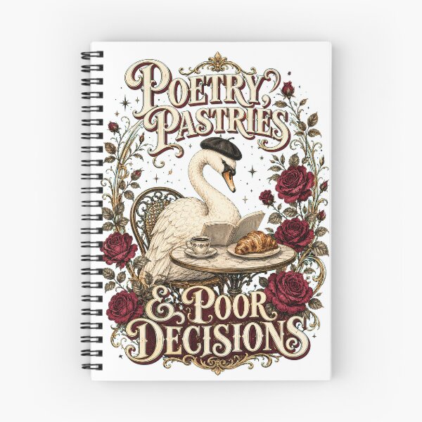Item preview, Poetry Pastries and Poor Decisions – Poetcore Swan Tee designed and sold by alexrow.