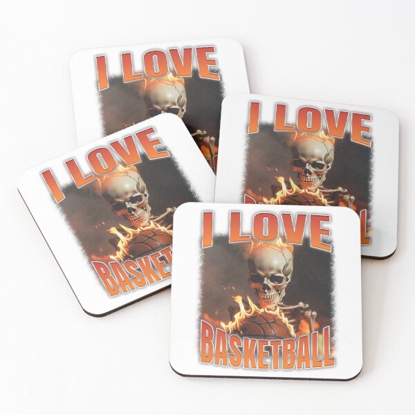 Item preview, I Love Basketball Skeleton Saying designed and sold by bngfx.