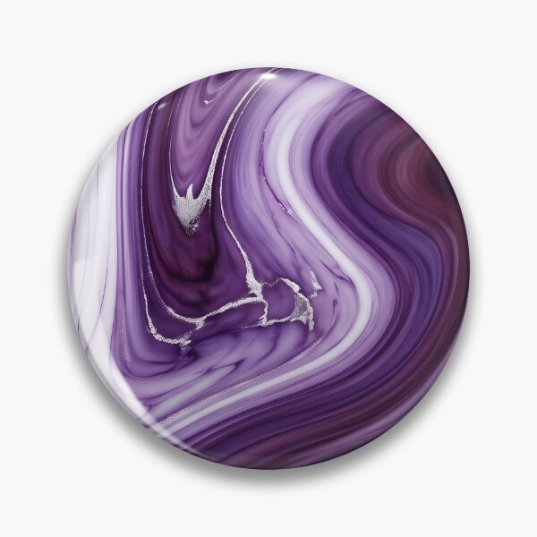 Item preview, Liquid Abstract in Plum and White — Rich Marble Art designed and sold by SeamPix.