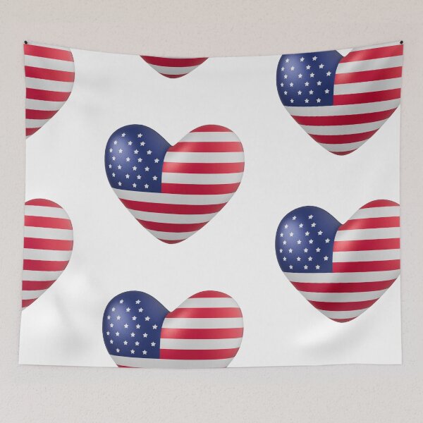 Item preview, American Flag Heart - Patriotic USA Pride 3D Glossy Heart designed and sold by ranivibes008.