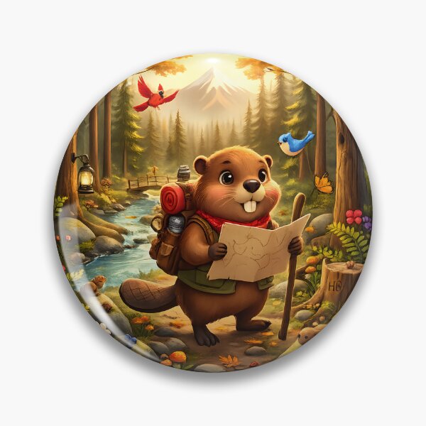 Item preview, Happy Beaver Adventures | The Adventure Begins designed and sold by Clothes With Smiling Animals Walt Gral.