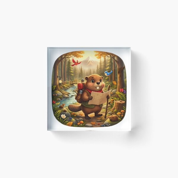 Item preview, Happy Beaver Adventures | The Adventure Begins designed and sold by Clothes With Smiling Animals Walt Gral.