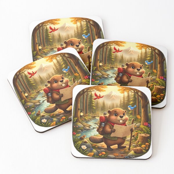 Item preview, Happy Beaver Adventures | The Adventure Begins designed and sold by Clothes With Smiling Animals Walt Gral.