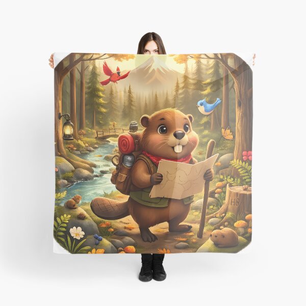 Item preview, Happy Beaver Adventures | The Adventure Begins designed and sold by Clothes With Smiling Animals Walt Gral.