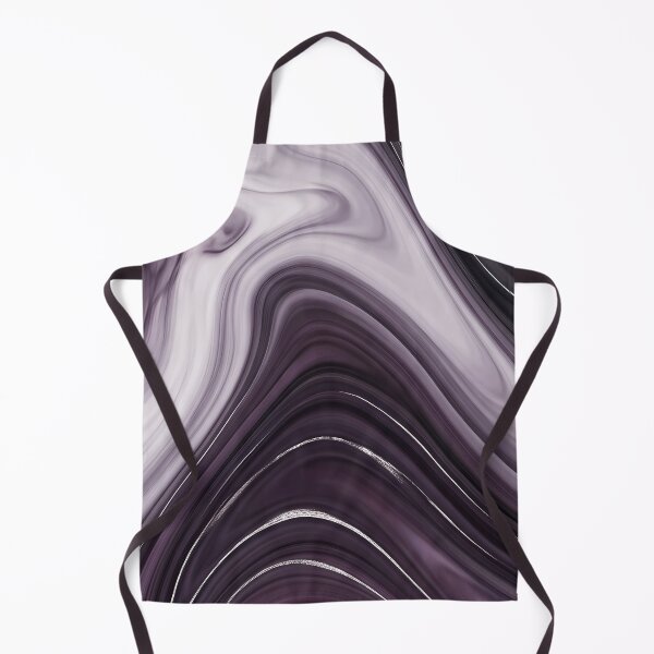 Item preview, Liquid Abstract in Plum and Charcoal — Moody Marble Art designed and sold by SeamPix.