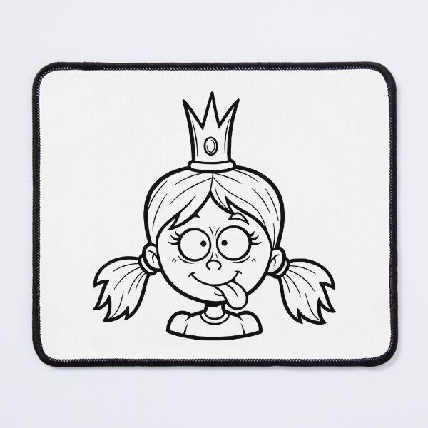 Item preview, Funny Crazy Princess Face designed and sold by ArtPer-design.