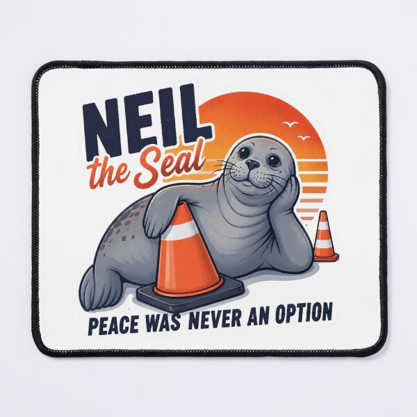 Item preview, Neil the Seal Funny Retro designed and sold by SAMO-TOP.