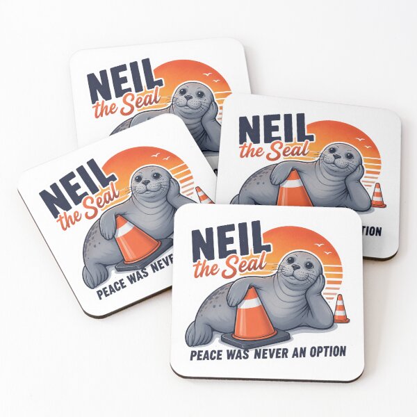 Item preview, Neil the Seal Funny Retro designed and sold by SAMO-TOP.