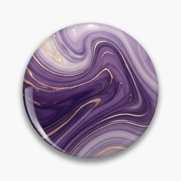 Item preview, Liquid Abstract in Purple and Gold — Luxury Marble Art designed and sold by SeamPix.
