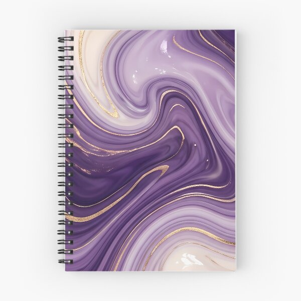 Item preview, Liquid Abstract in Purple and Gold — Luxury Marble Art designed and sold by SeamPix.