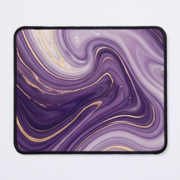 Item preview, Liquid Abstract in Purple and Gold — Luxury Marble Art designed and sold by SeamPix.