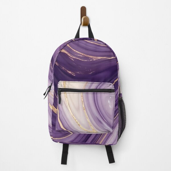 Item preview, Liquid Abstract in Purple and Gold — Luxury Marble Art designed and sold by SeamPix.